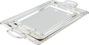 Alsaif Gallery Steel Tofry Set, 3 Pieces - Silver product image