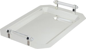 طقم طوفريات ستانلس استيل السيف غاليري، 3 قطع، مستطيل، يد شفاف - فضي product image 2