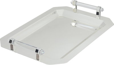 طقم طوفريات ستانلس استيل السيف غاليري، 3 قطع، مستطيل، يد شفاف - فضي product image 2