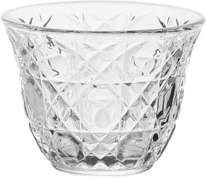 طقم فناجين قهوة عربي سعودي زجاج السيف غاليري، 6 قطع - شفاف product image 2