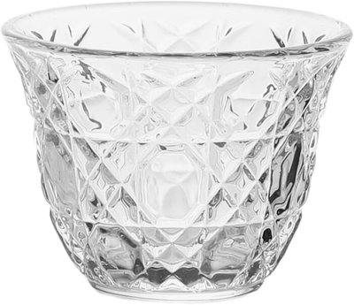 طقم فناجين قهوة عربي سعودي زجاج السيف غاليري، 6 قطع - شفاف product image 2