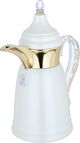 Al Saif Gallery Qamar Thermos Dallah, 0.35 L, Transparent Handle, Stainless Steel Inner Case, Stainless Steel Outer Body - Pearl Gold product image 4