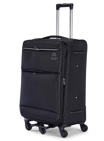 طقم شنط سفر قماش ليمرا، 3 مقاسات، 4 عجلات، حركة بزاوية 360 درجة، LMA-1003-3 - اسود product image 3