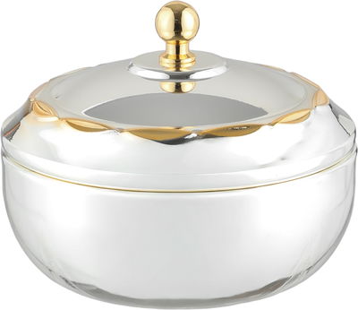 طقم تمرية ستانلس استيل السيف غاليري، 34x15x1.4 سم، 4 قطع، طوفرية، صحن نوا، صحن تغميسة - فضي ذهبي product image 4