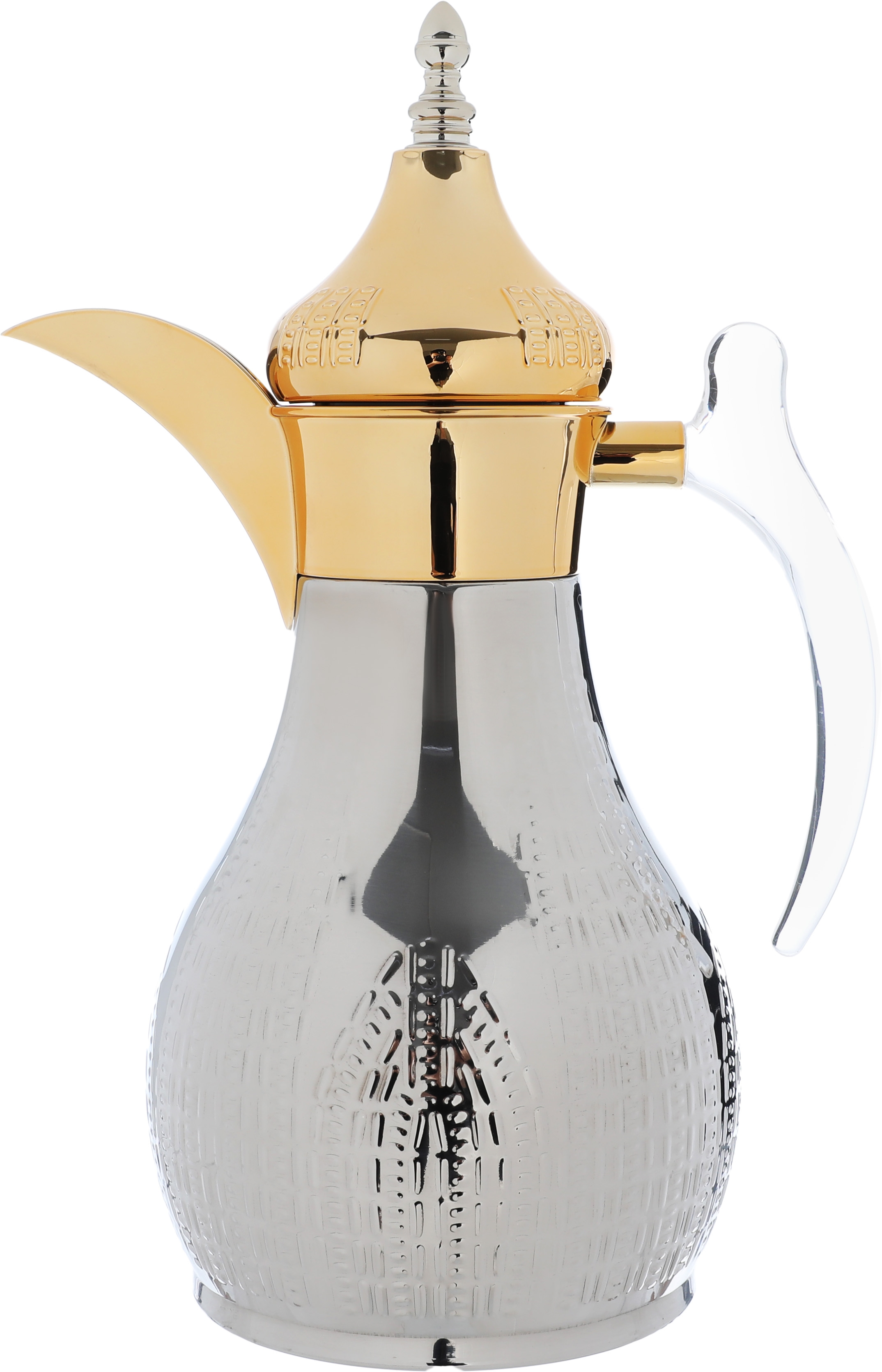 Al Saif Gallery Haila Thermos set, 1.2/1.2 litres, two pieces, steel inner case, steel outer case - silver and gold product image 4