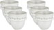 Al Saif Gallery Saudi Arabian Porcelain Coffee Cup Set, 6 Pieces, Geometric Pattern - Cream product image 1