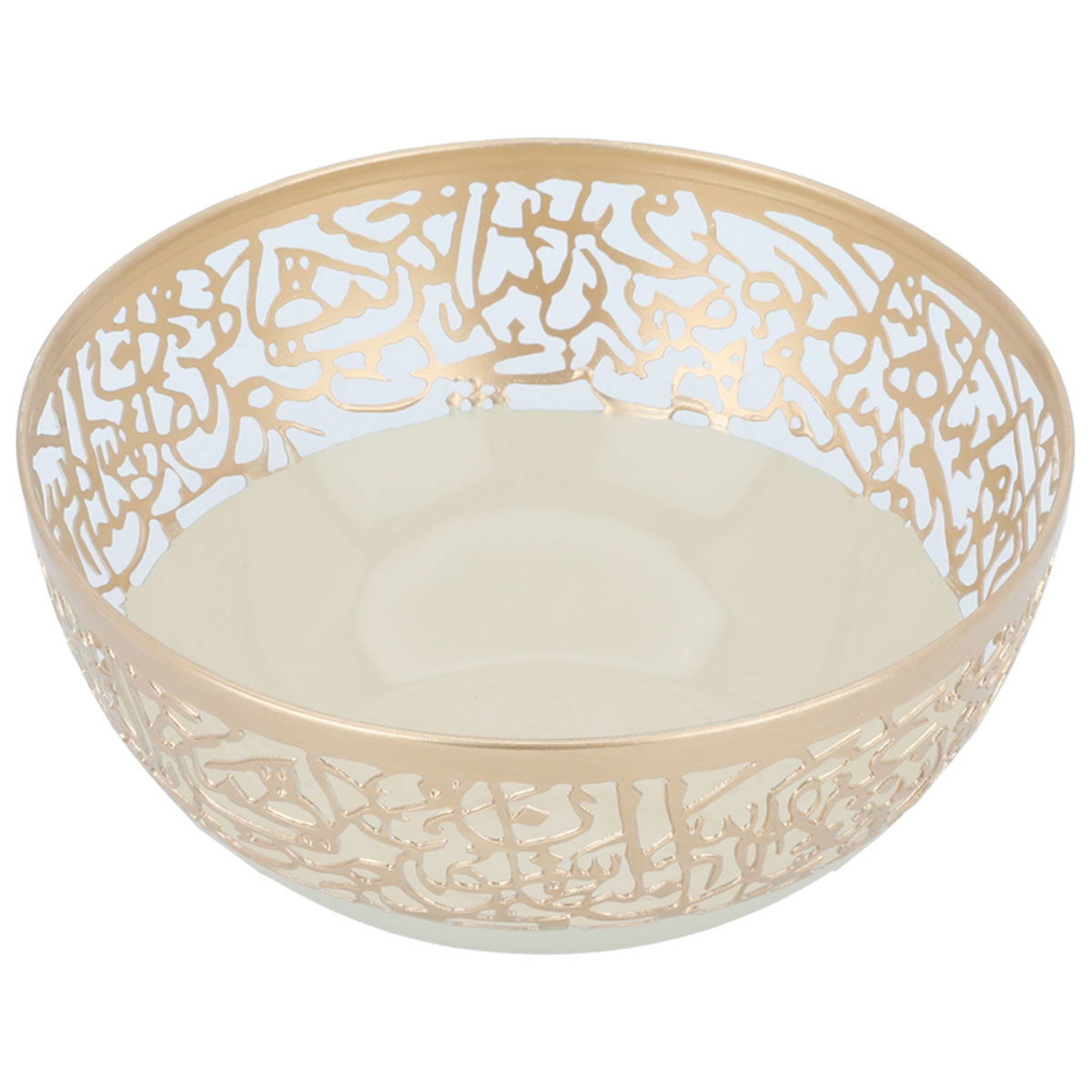Al Saif Gallery Steel Bowl - Beige product image