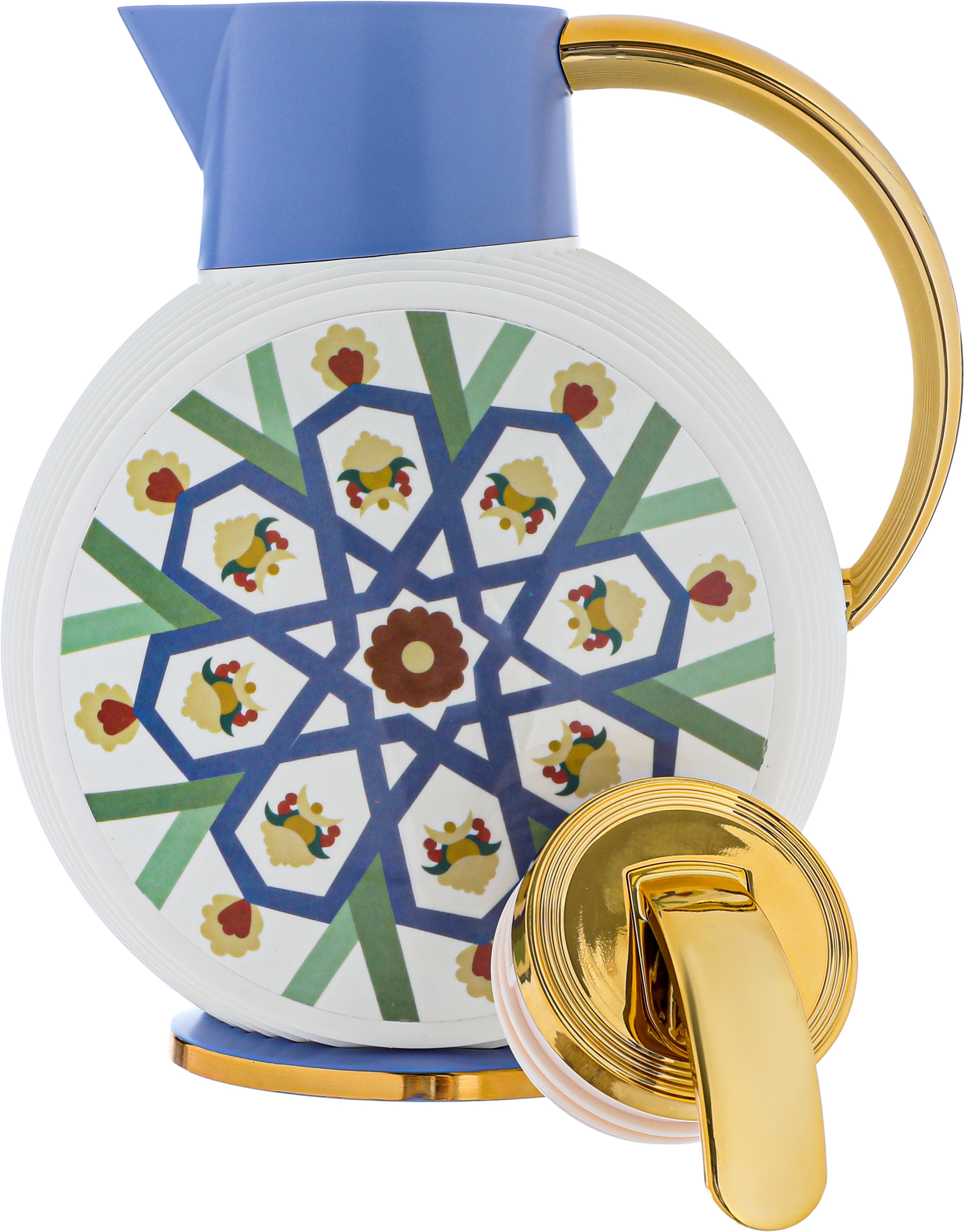 Al Jawhara Glory Thermos, 900 ml, glass inner container, plastic outer shell - pearly white product image 4