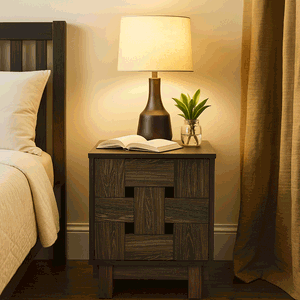 كومدينه خشب ام دي اف، 60×40×35 سم - بني product image 2