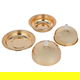 Tofaria set with 2 dates with a steel lid from Al Saif Gallery, 3 pieces - gold product image 2