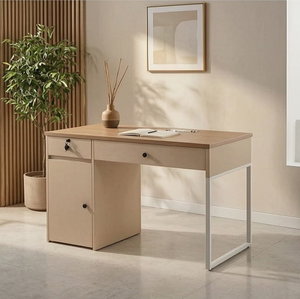 مكتب مودرن خشب MDF، 60×120×75 سم - بيج product image