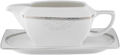 طقم سفرة فلورا بورسلان السيف غاليري، 166 قطعة - أبيض product image 17