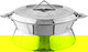 Alsaif Gallery Sabina Stainless Steel Food Container with Lid, 3.5 L, Engraved - Silver product image 1