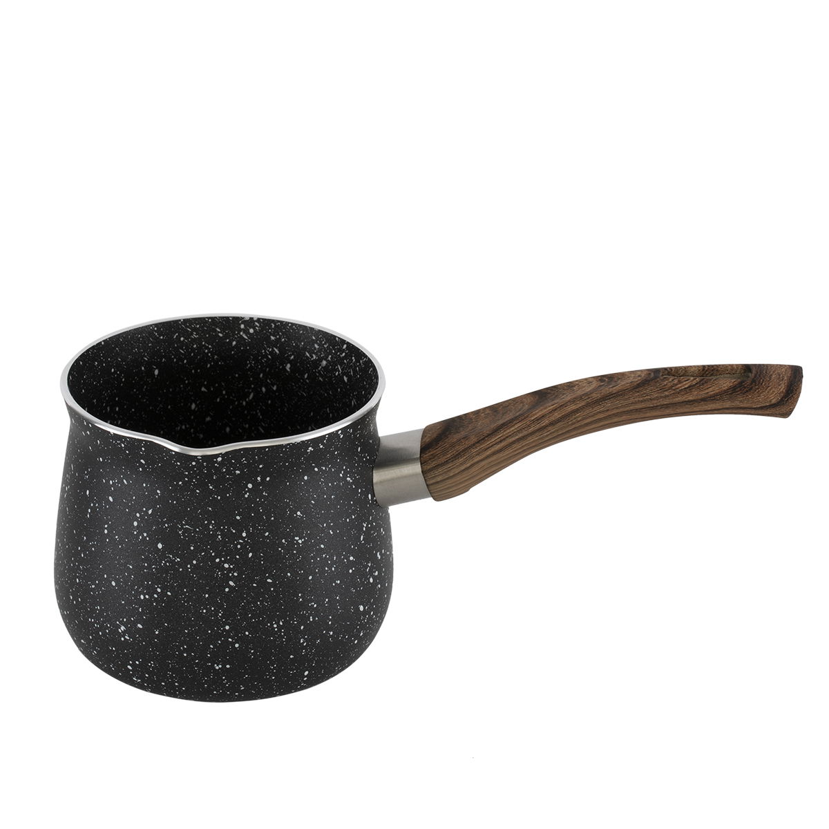Al Saif Gallery granite bench, with wooden handle, 12.5 cm - black product image