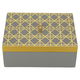 ِِAlsaif Gallery Wood Storage Box, 20x15x8 cm, Engraved - Cappuccino product image 1