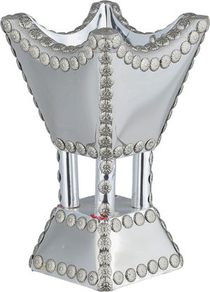 مبخرة باكستاني ستانلس استيل، 12x12x24 سم، قاعدة - فضي product image