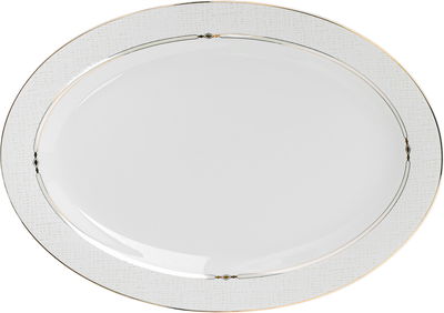 طقم تقديم سفرة بورسلان السيف غاليري، 86 قطعة - أبيض فضي product image 15