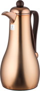 Al Saif Gallery Gheem Thermos Set, 2 Pieces, 1/1 Liter, Glass Inner Container, Wooden Handle - Copper product image 4