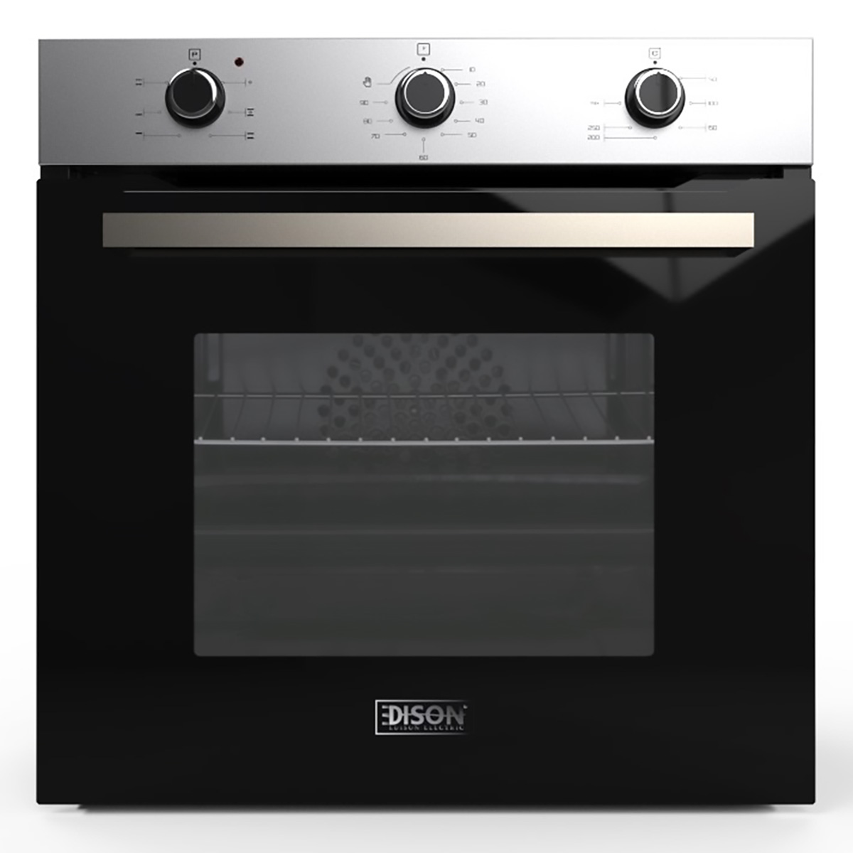 Edison Built-in Electric Oven, 2463 Watt, 68 Liter, 60 cm - Silver Black product image