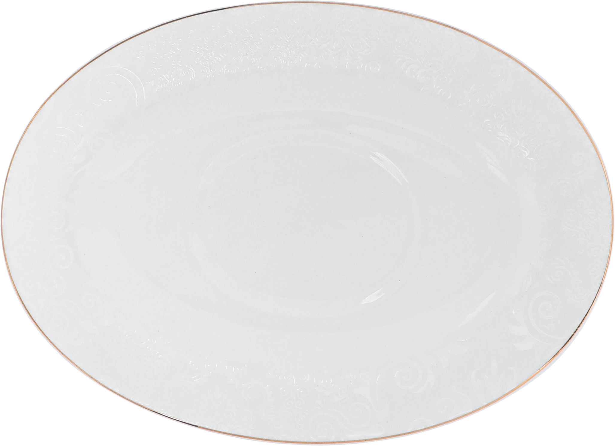 طقم سفرة بورسلان دانيا، 77 قطعة - ابيض ذهبي product image 19