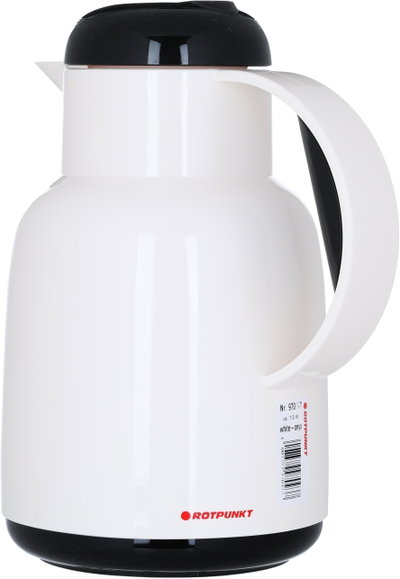 Rotpont thermos, 1 liter, glass inner container, plastic outer shell - white product image 4