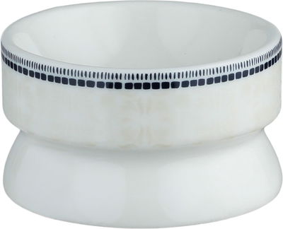 طقم زبادي بورسلان السيف غاليري، 33x13x2.5 سم، طوفرية بيضاوي،4 قطع - أبيض أزرق product image 5