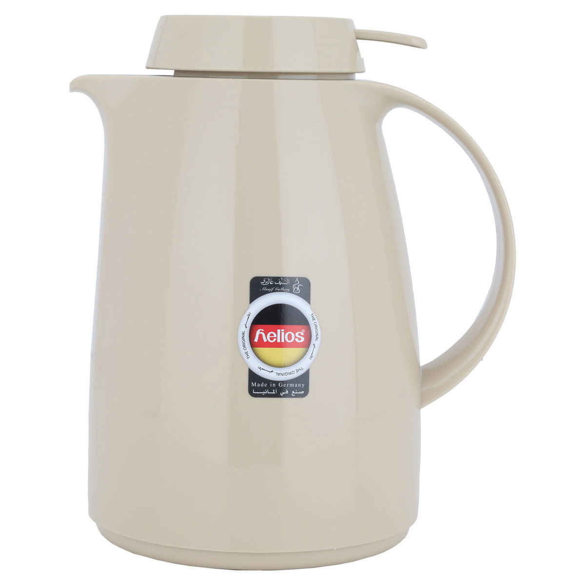 Helios thermos, 1 liter, thermal glass inner container, plastic outer shell - beige product image