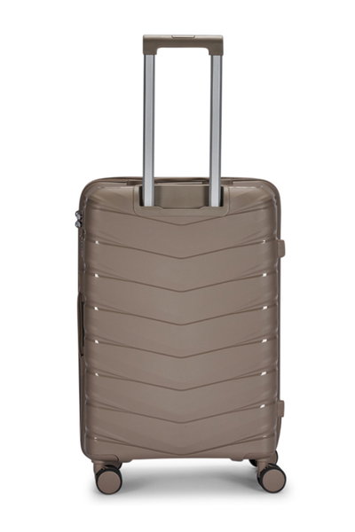 طقم شنط سفر بولي بروبيلين ليمرا، 4 مقاسات، 4 عجلات، بزاوية 360 درجة، OT-8012 - ذهبي product image 5