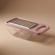 Al Saif Gallery Steel grater with plastic box - silver pink product image 1