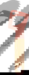 قطاعة بيتزا استيل بلاستيك السيف غاليري، 28.5×6.5 سم يد خشب - طوبي product image 2