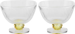 Al Saif Gallery Glass Bowl Set, 10x10x8 cm - Honey Clear product image