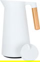 Timeless Linda Thermos, 1 liter, wooden handle, thermal glass inner container, plastic outer shell - white product image 3