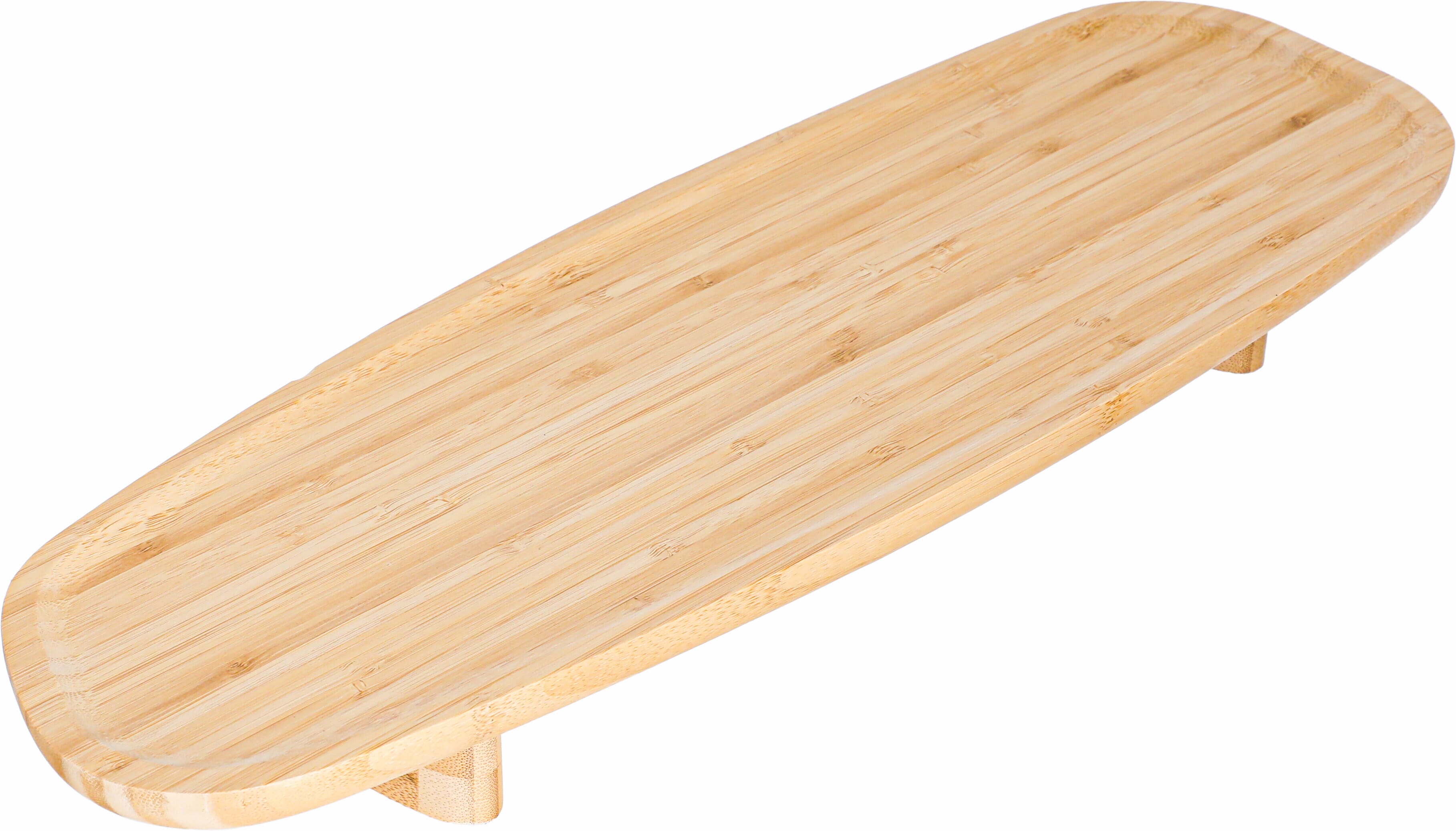 استاند تقديم حلا خشب السيف غاليري، 15×15×45 سم، بيضاوي - بني product image 2