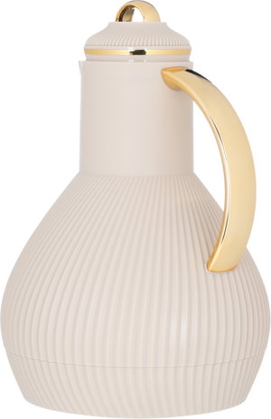 AliaAl Saif Gallery Thermos, 1 liter, Inner Glass, Pressure Cooker - Light Brown product image 2