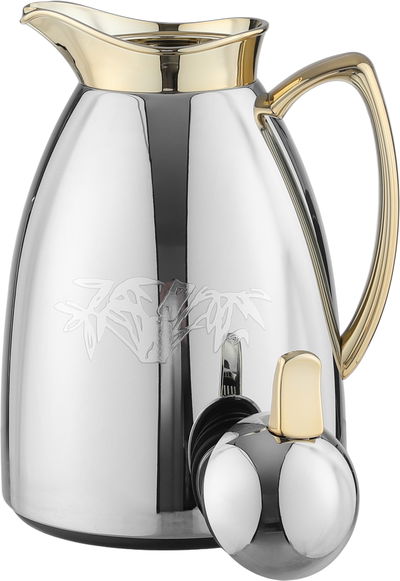 طقم ترامس السيف بلص، 1/1.7 لتر، قطعتين، خامة داخلية زجاج، يد ذهبي - فضي product image 5
