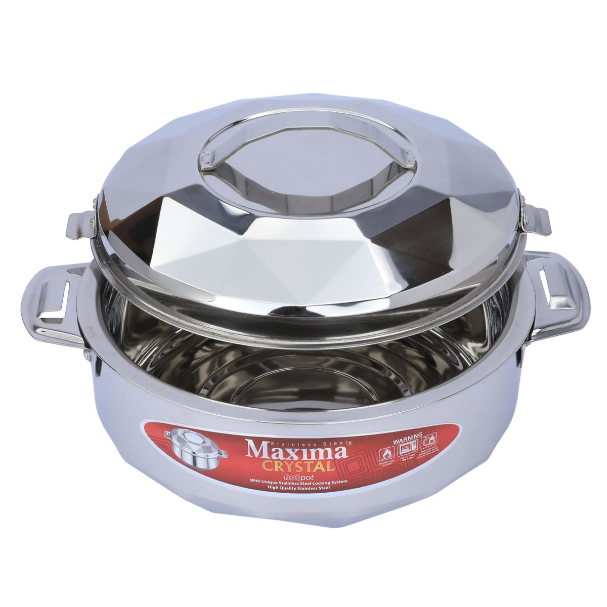 Steel Maxima food container set, 3 pieces, 2.5 / 3.5 / 5 liters - silver product image 3