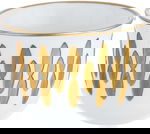 AlSaif Gallery Porcelain Arabic Coffee Cup Set, 60 ml, 12 Pieces - White Gold product image 2