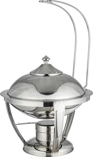 سخان طعام السلطان براديب ستانلس استيل السيف بلص، 45 سم، دائري، معلاق، قاعدة - فضي product image 2