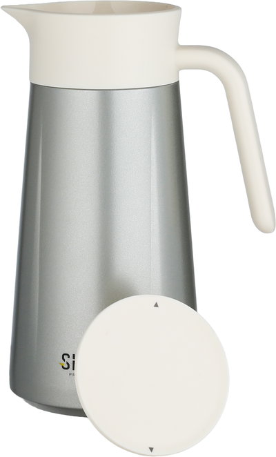 Shaha Thermos, Stainless Steel Inner Container, 1.5 Liters - Matte Silver Cream product image 4