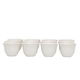 Al Saif Gallery porcelain coffee cup set, ribbed, with golden font, 12 pieces - white product image 2