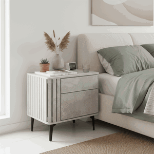 كومدينه خشب ام دي اف، 55×40×40 سم، 2 درج - رمادي product image