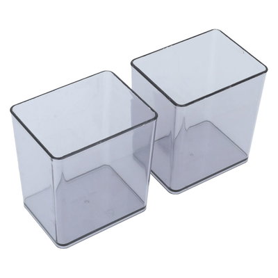 Al Saif Gallery Plastic Storage Box, 2 Pieces - Grey product image 2
