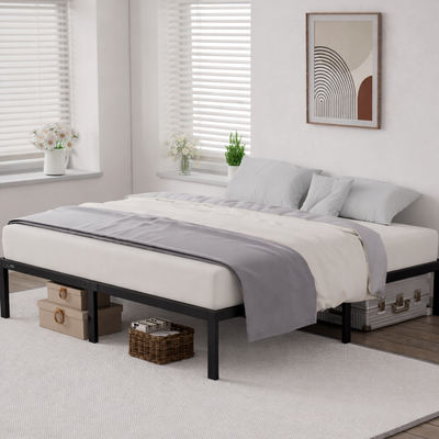 Awa Iron Bed , 200 X 160 Cm - Black product image 1