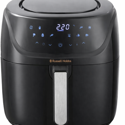 Russell Hobbs 27170 Air Fryer, 1350W, 10 Functions, 8L, Digital Display - Black product image 1