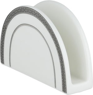 طقم تقديم سفرة بورسلان السيف غاليري، 86 قطعة - أبيض فضي product image 2