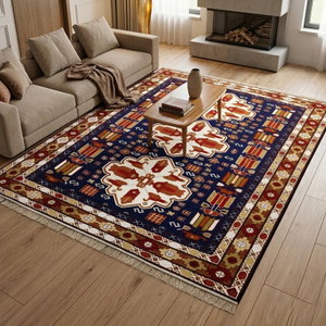 سجادة بوليستر سجادتي، 160×230 سم، نقشة صدف - أحمر product image