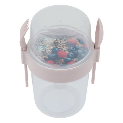 حافظة طعام رحلات بلاستيك السيف غاليري - وردي product image 1