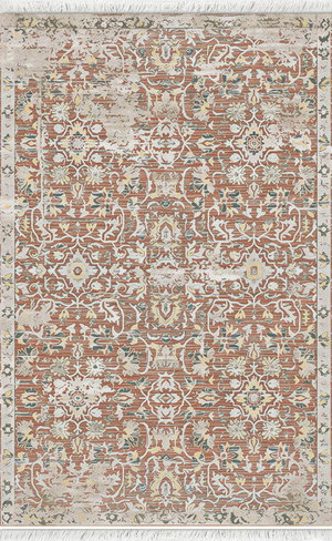 سجاد ريوف خيوط صوف القفاري، 1.60×2.40 متر - بيج برتقالي غامق product image 2