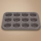 Back Chef Granite Mini Cupcake Pan, 25.5 x 19.5 x 2.1 cm, Rectangle, 12 Places - cappuccino product image 1