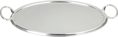 Al Saif Gallery Steel Serving Tray, 39x28.5x0.6 cm - Silver product image 2